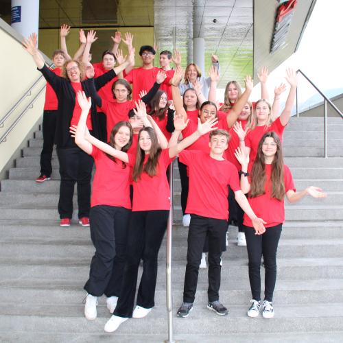 Klasse 4b beim Landesjugendsingen
